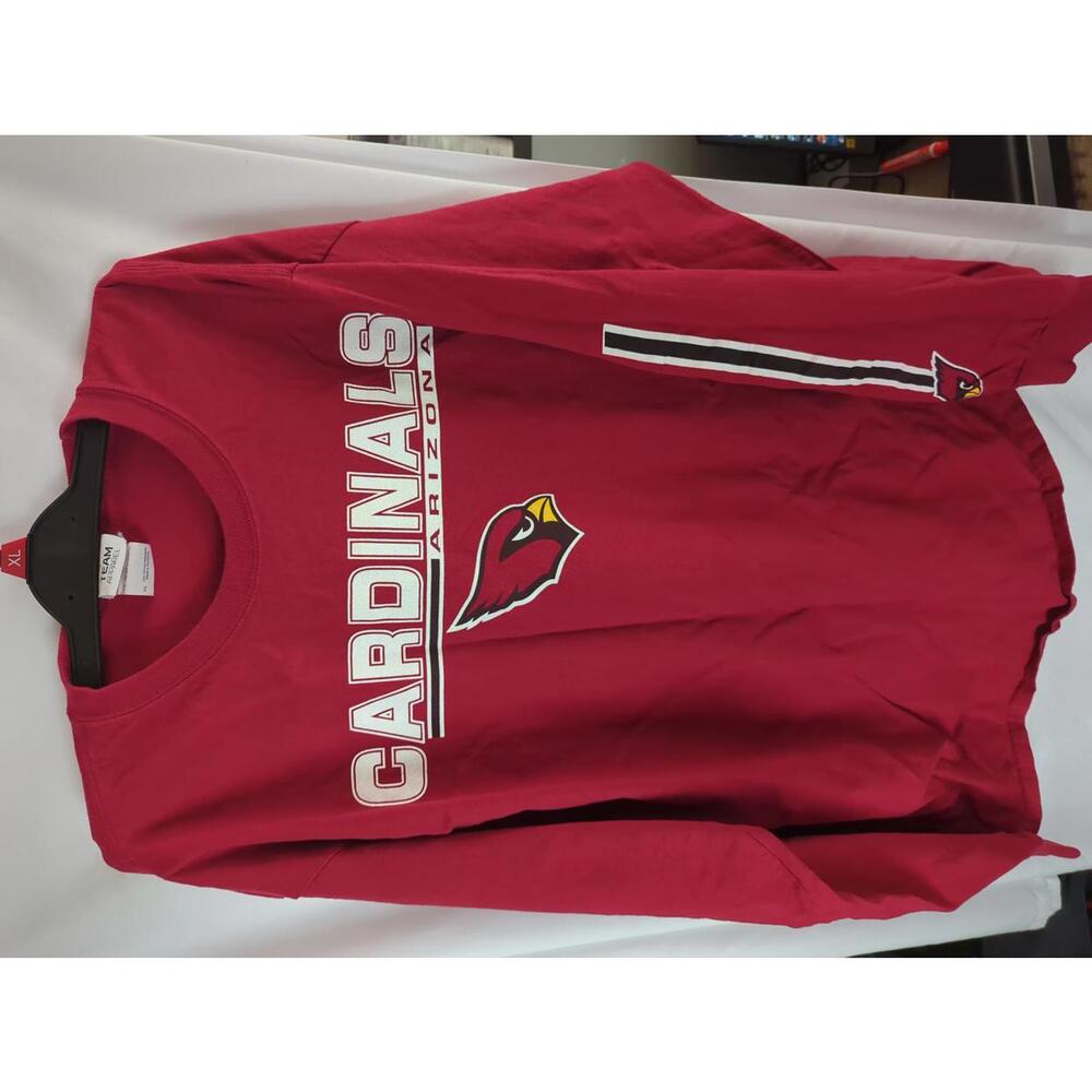 NFL Team Apparel Red Arizona Cardinals Long Sleeve T-Shirt Size XL